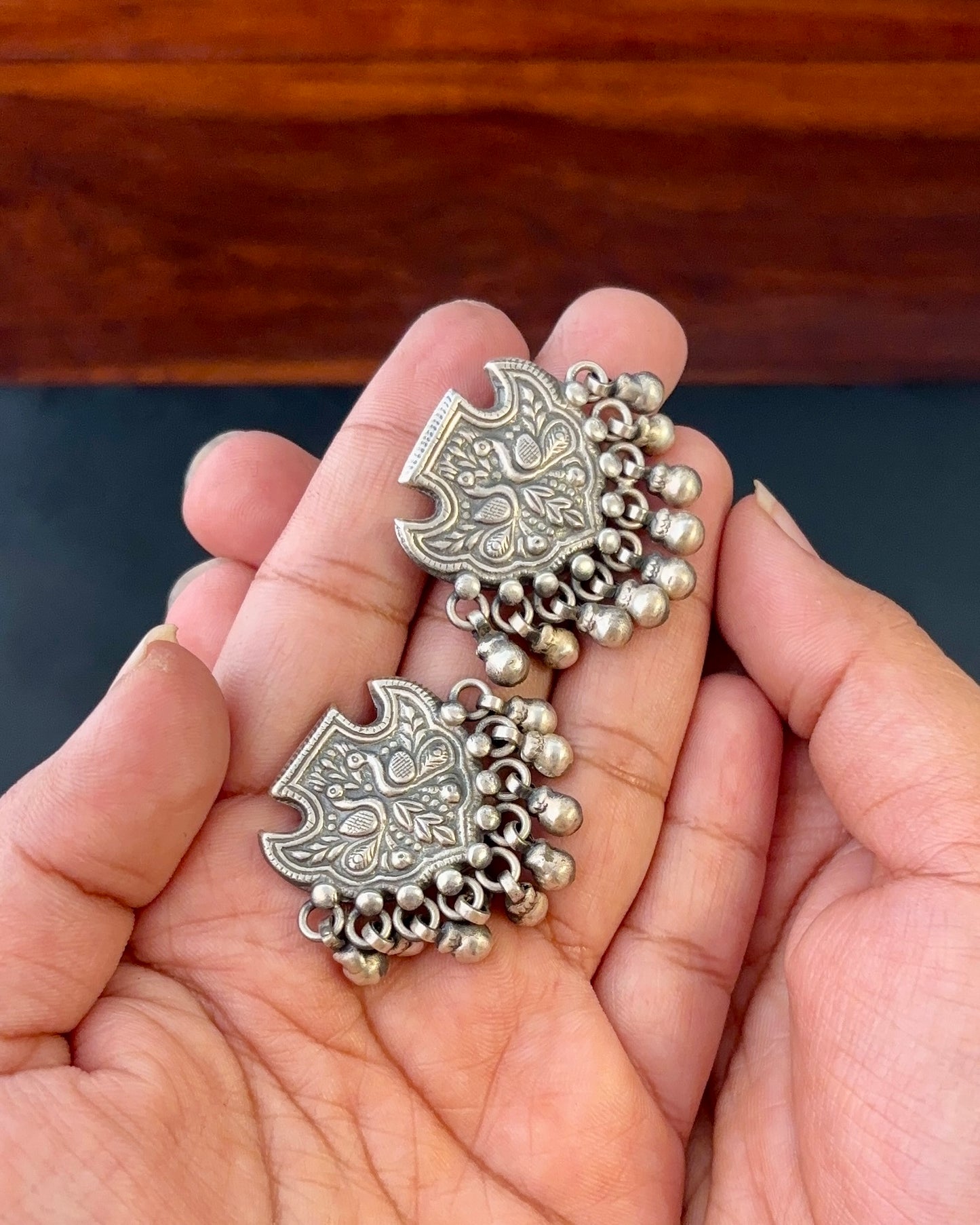 Mayur Silver Stud Earrings
