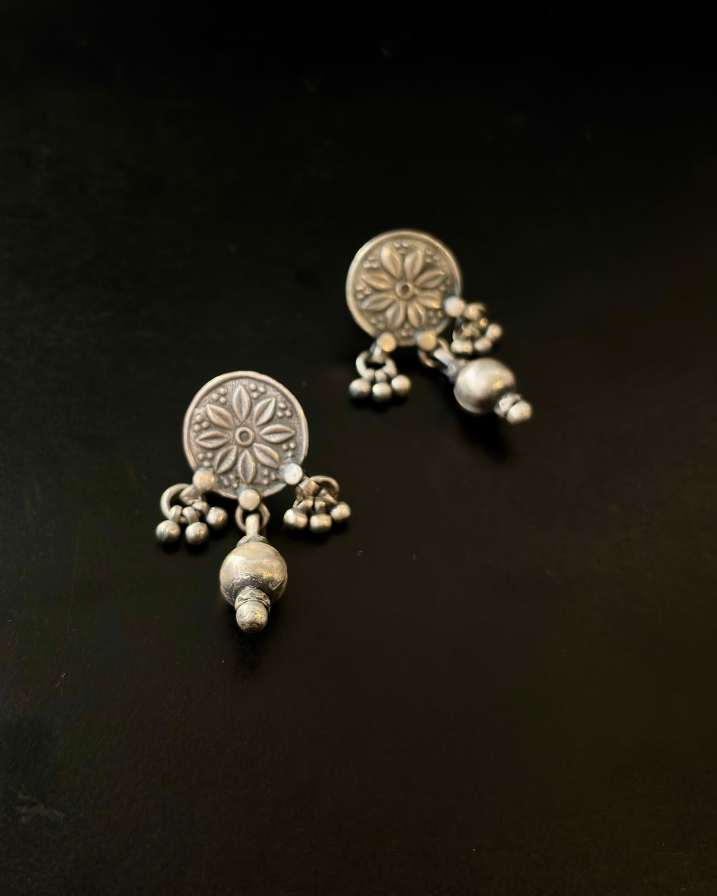 Atavi Tribal Silver Earrings
