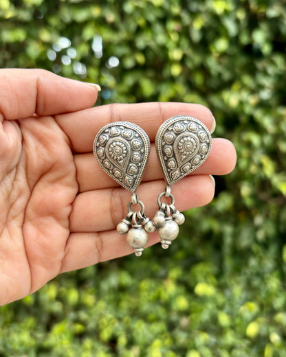 Mridula Silver Earrings