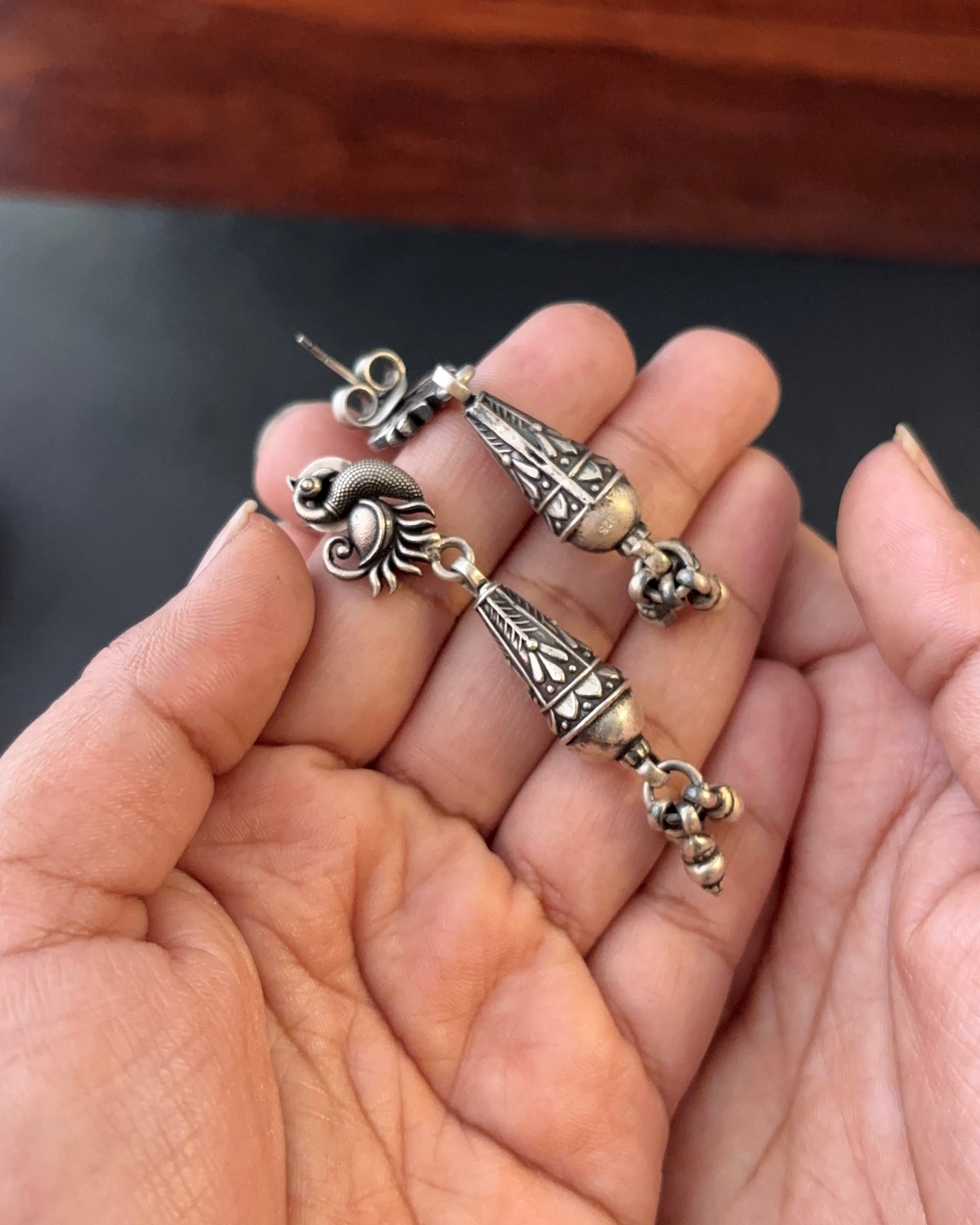 Barhika Silver Earrings