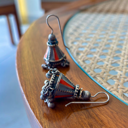 Aaruni Enamel-Silver Earrings