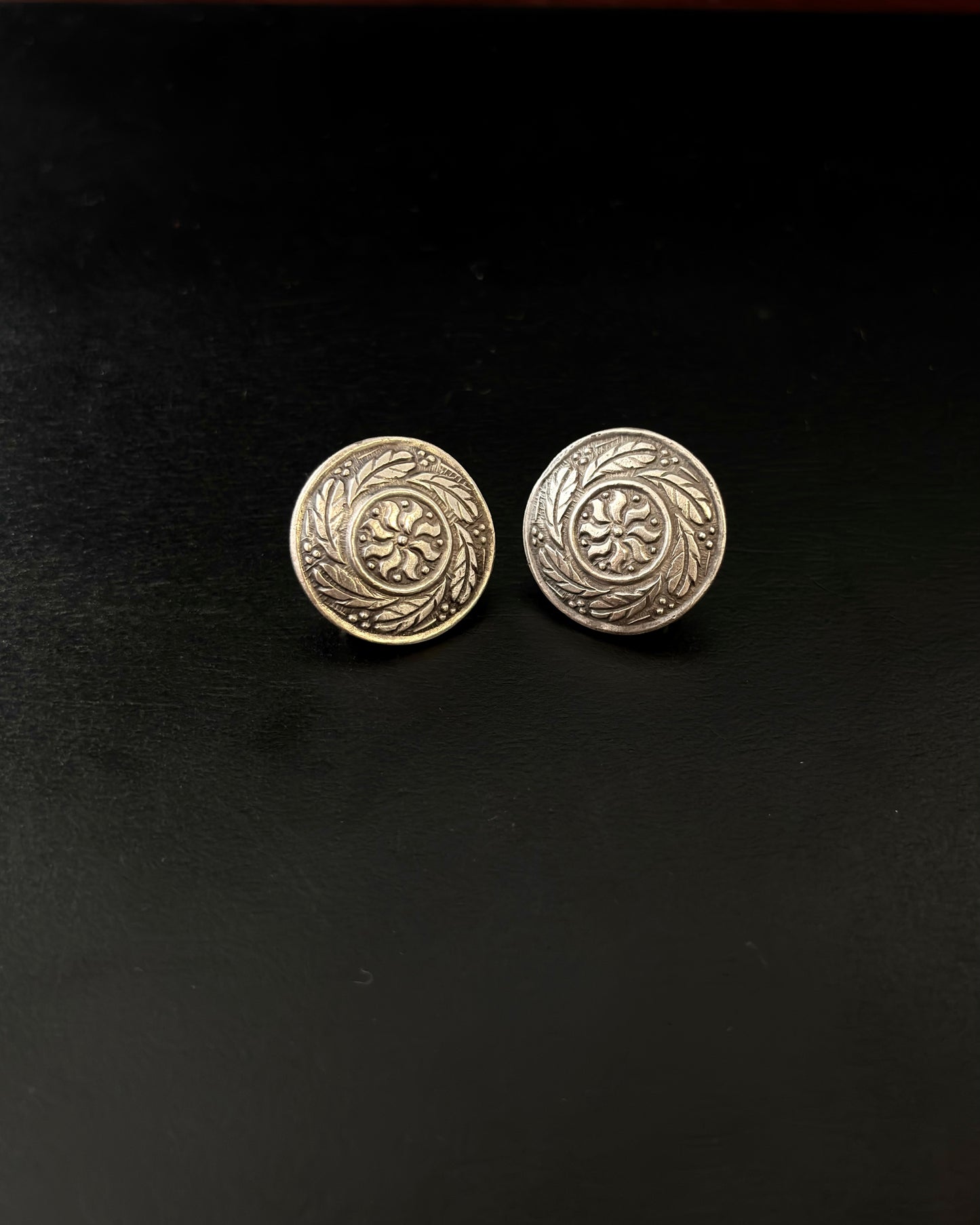 Mandara Silver Studs