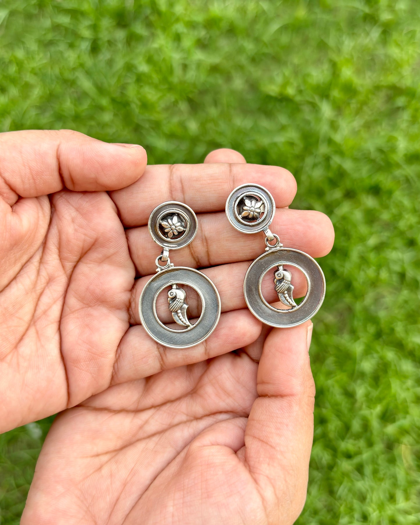 Avarna Silver Earrings