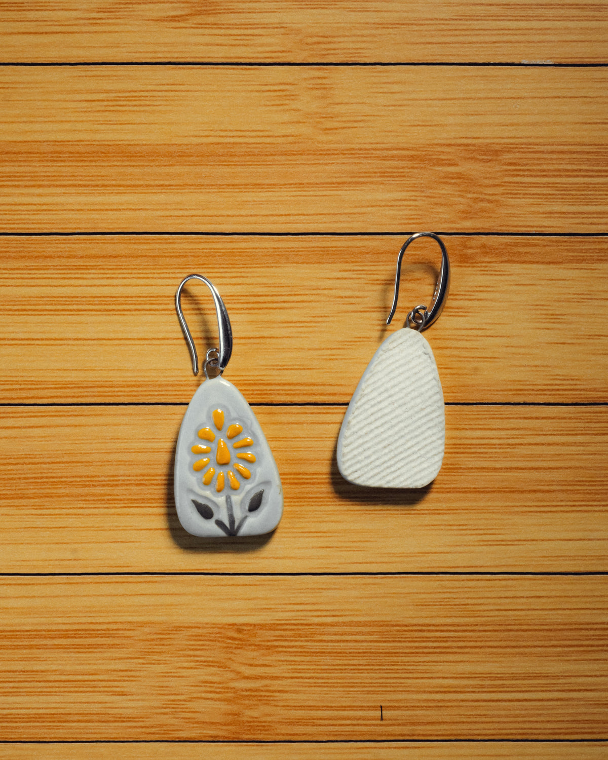 Sanganeri Bloom Ceramic Earrings
