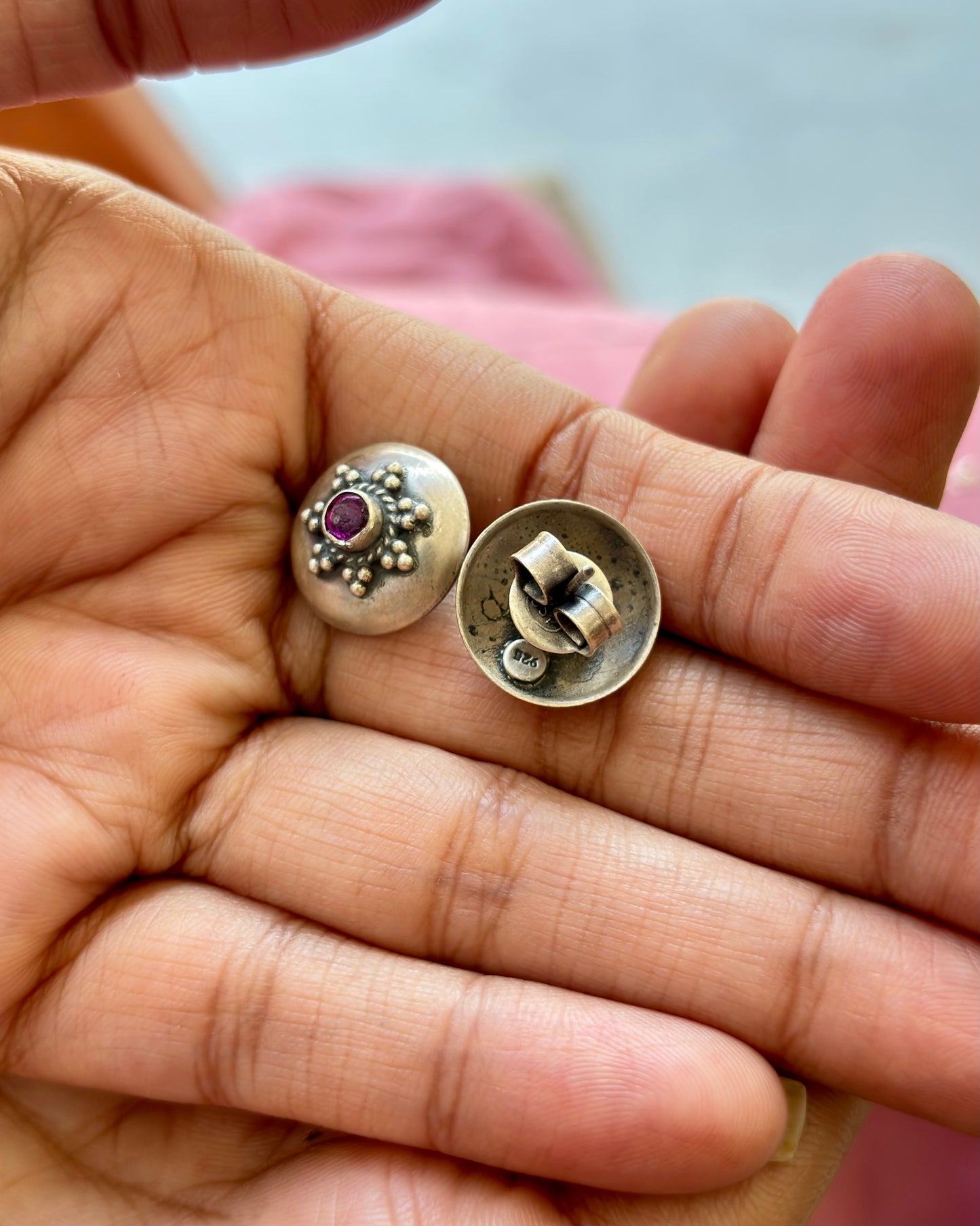 Riti Silver Studs