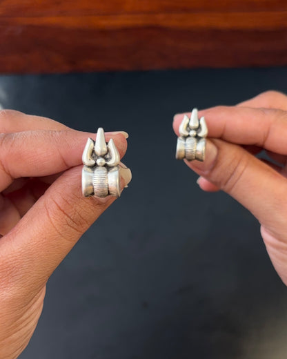 Turiyam Silver Stud Earrings