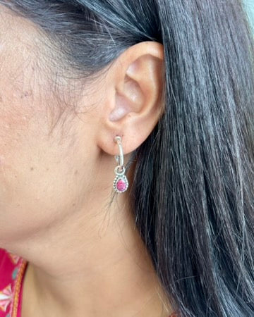 Mira Drop Silver Earrings