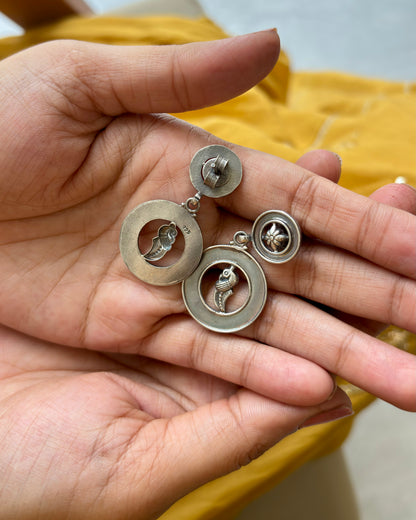 Avarna Silver Earrings