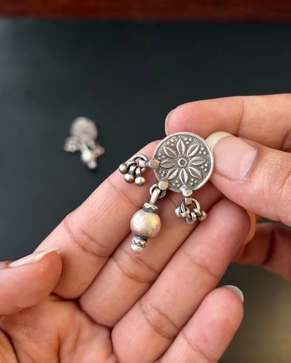 Atavi Tribal Silver Earrings