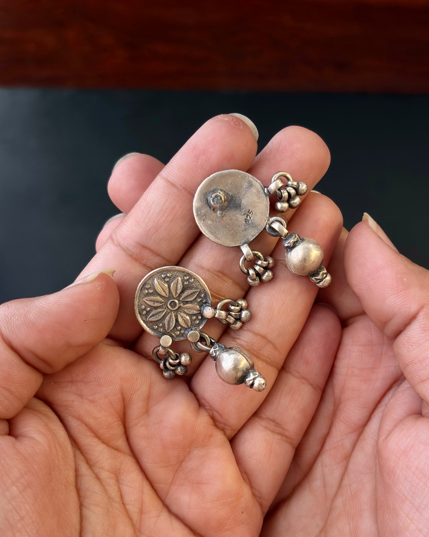 Atavi Tribal Silver Earrings
