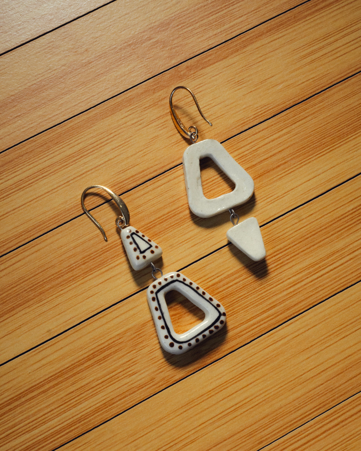Wabi-Sabi Ceramic Earrings