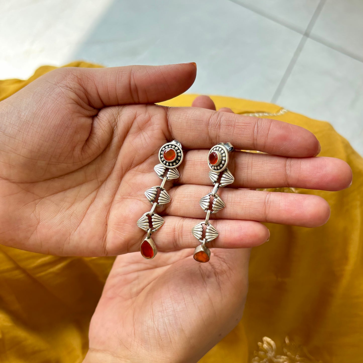 Tattva Silver Earrings