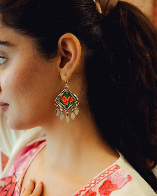 Gulzari Miniature Silver Earrings