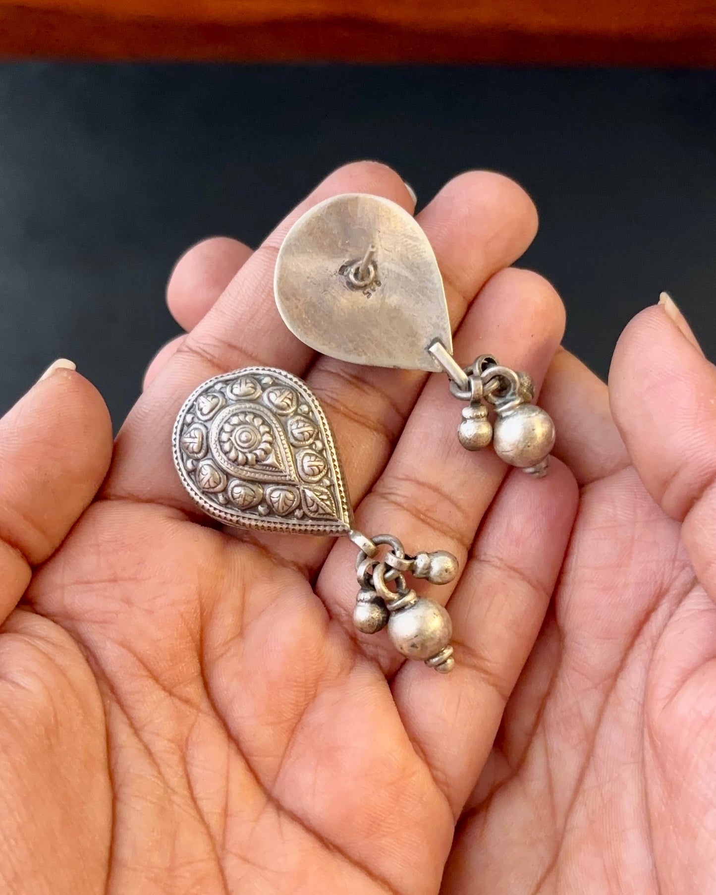 Mridula Silver Earrings