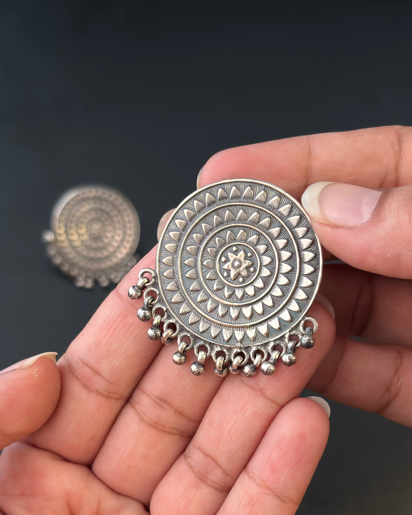 Vartik Silver Stud Earrings