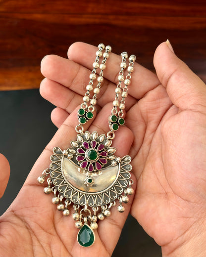 Gulnaar Silver Necklace