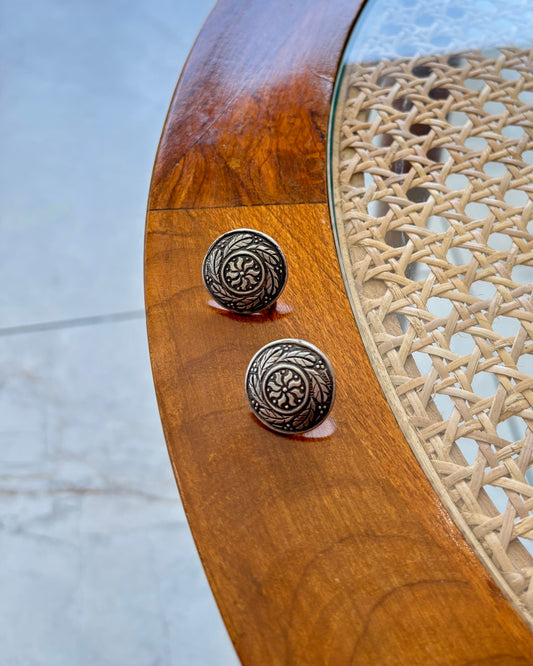 Mandara Silver Studs