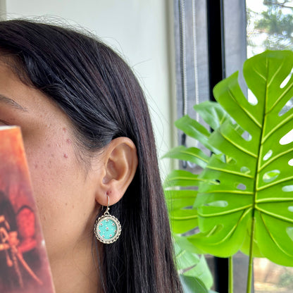Pushpa Pichwai Silver Drop Earrings