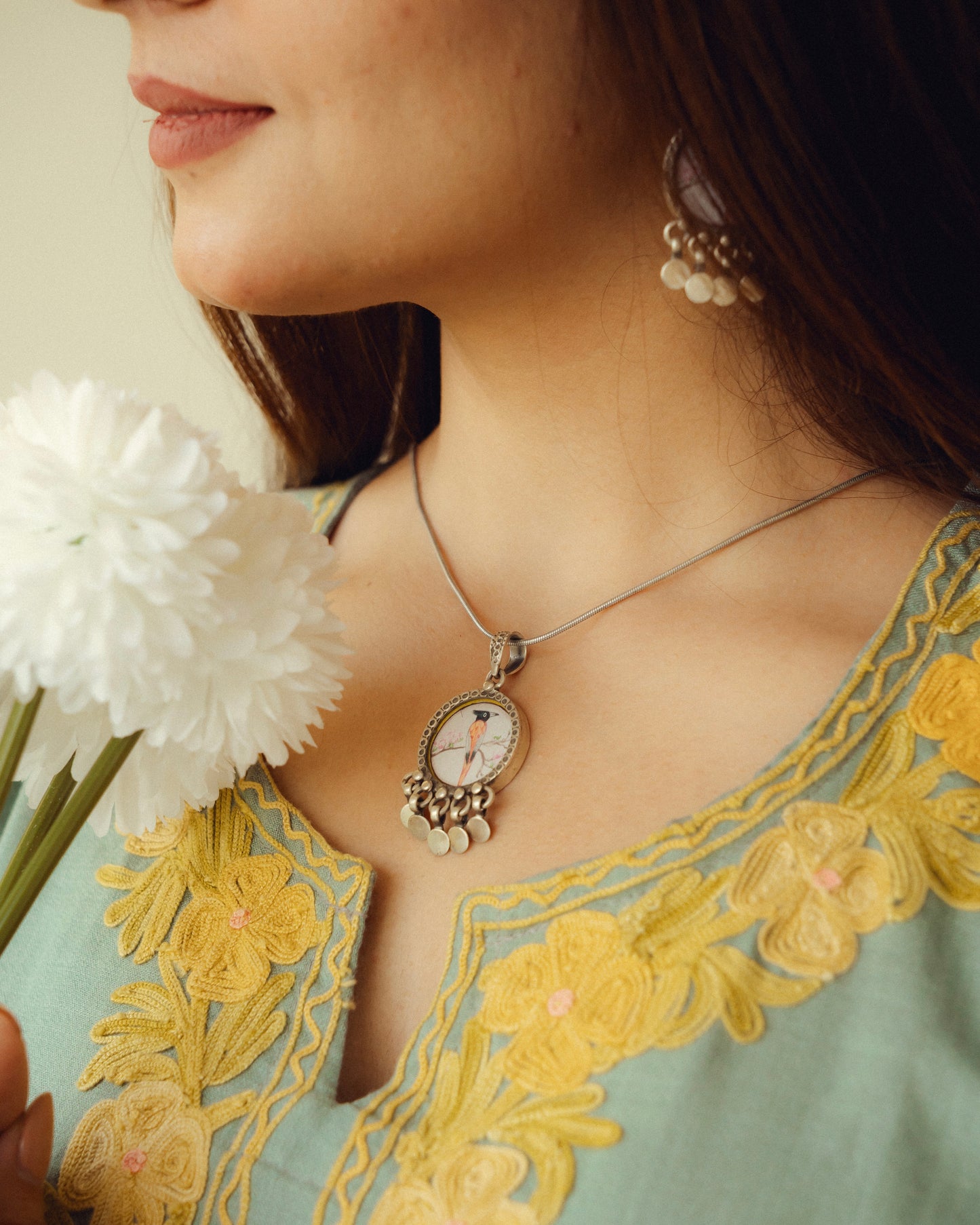 Sehar Paradise Miniature Silver Pendant