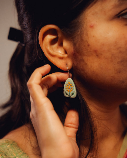 Floral Ceramic earrings