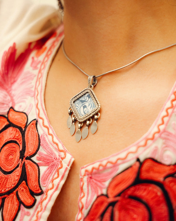 Bairan Miniature Silver Pendant