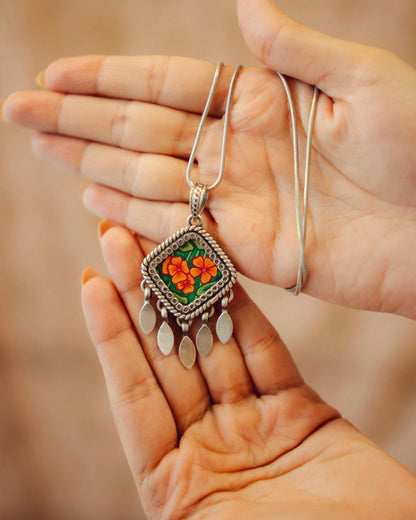 Gulzari Miniature Silver Pendant