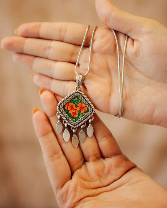Gulzari Miniature Silver Pendant