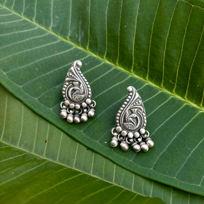 Mayuri Bell Silver Studs