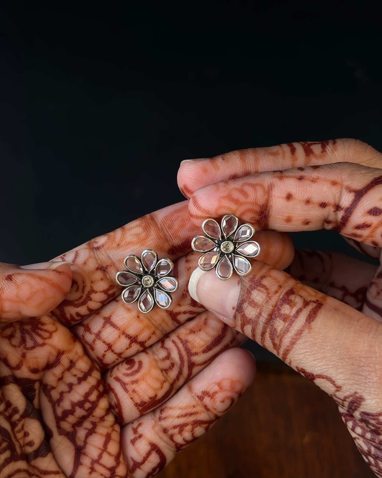 Selene Dew Silver Studs