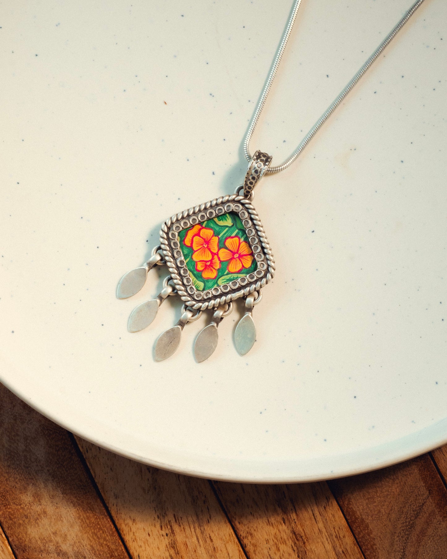 Gulzari Miniature Silver Pendant