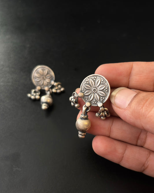 Atavi Tribal Silver Earrings