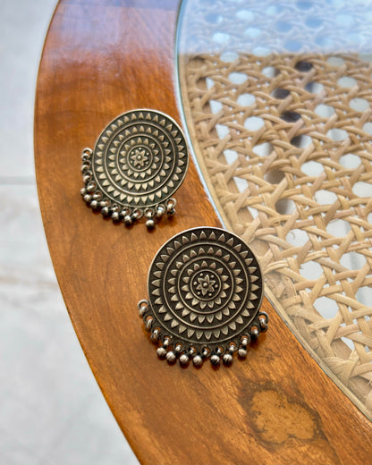 Vartik Silver Stud Earrings