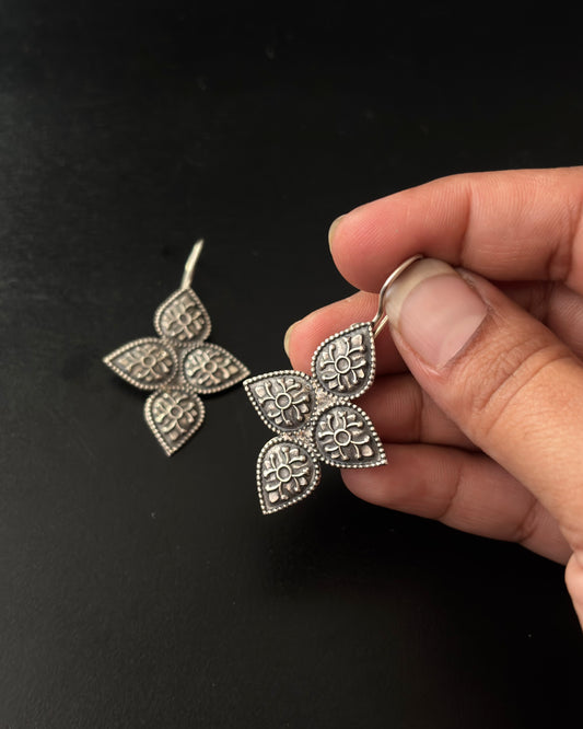 Samika Drop Silver Earrings