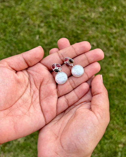 Aira Pearl Silver Studs