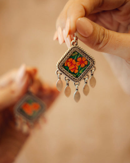 Gulzari Miniature Silver Earrings