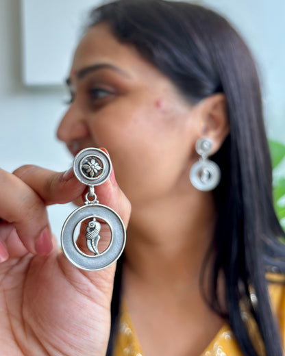 Avarna Silver Earrings