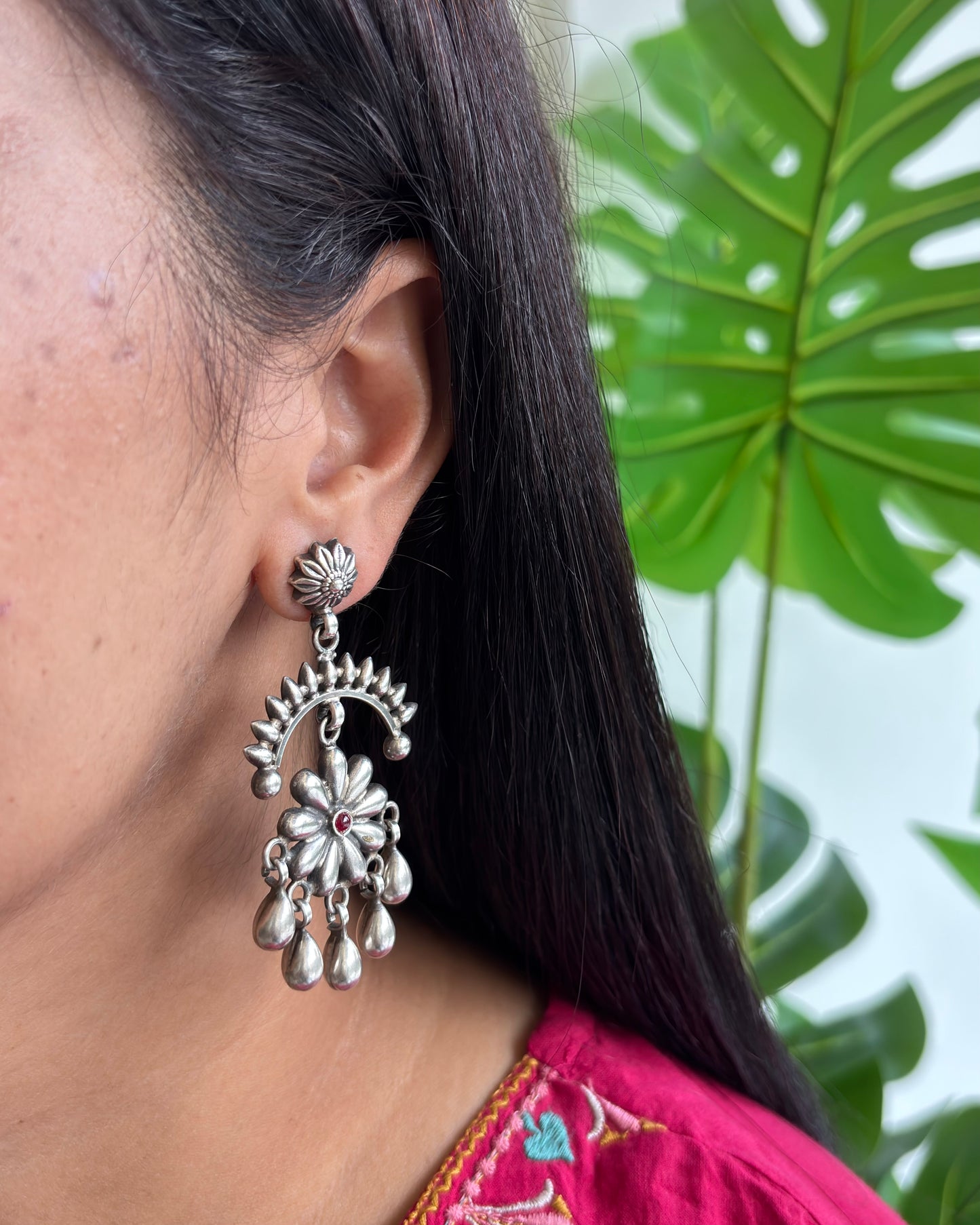 Vanmayi Silver Earrings