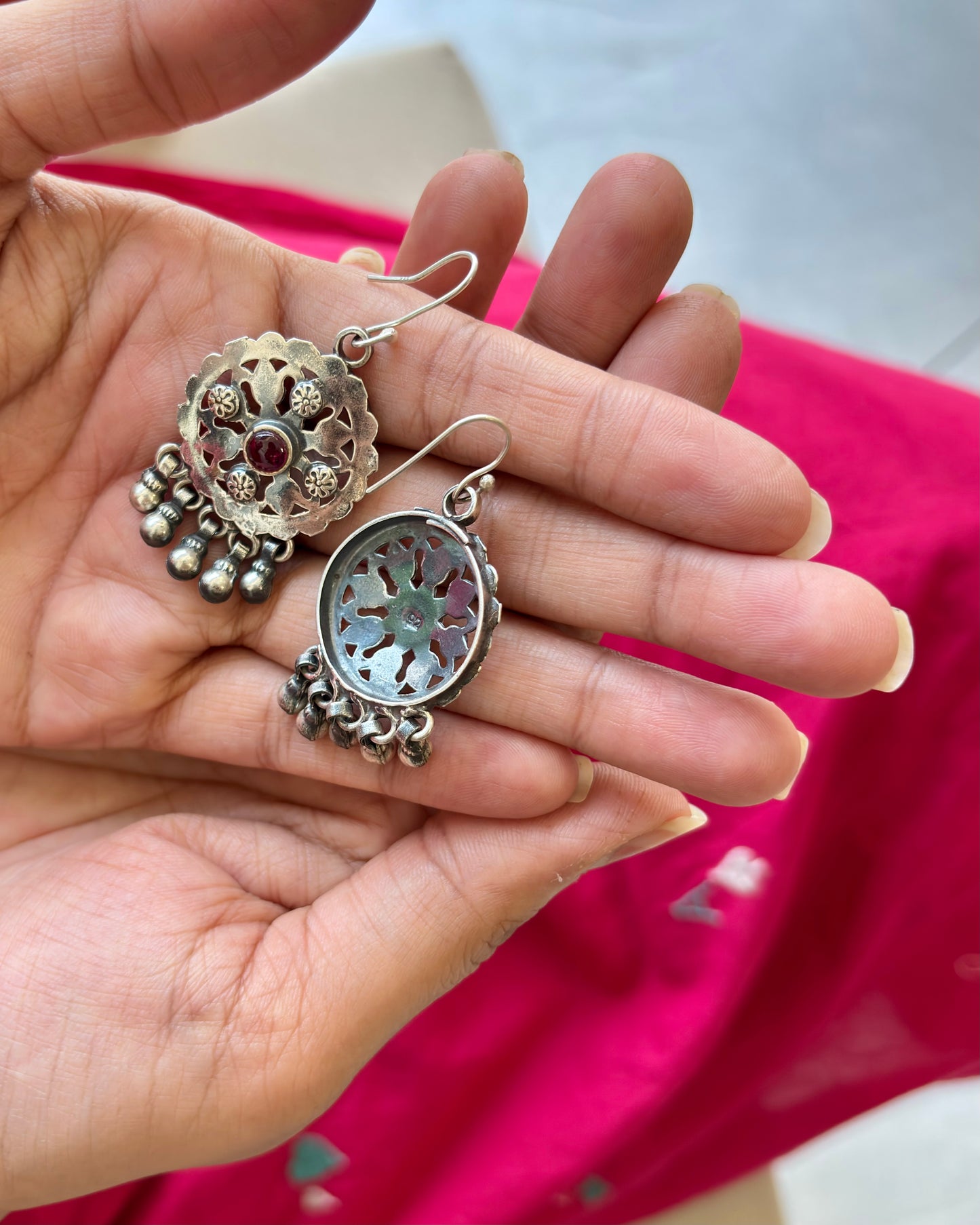 Rudrani Silver Earrings