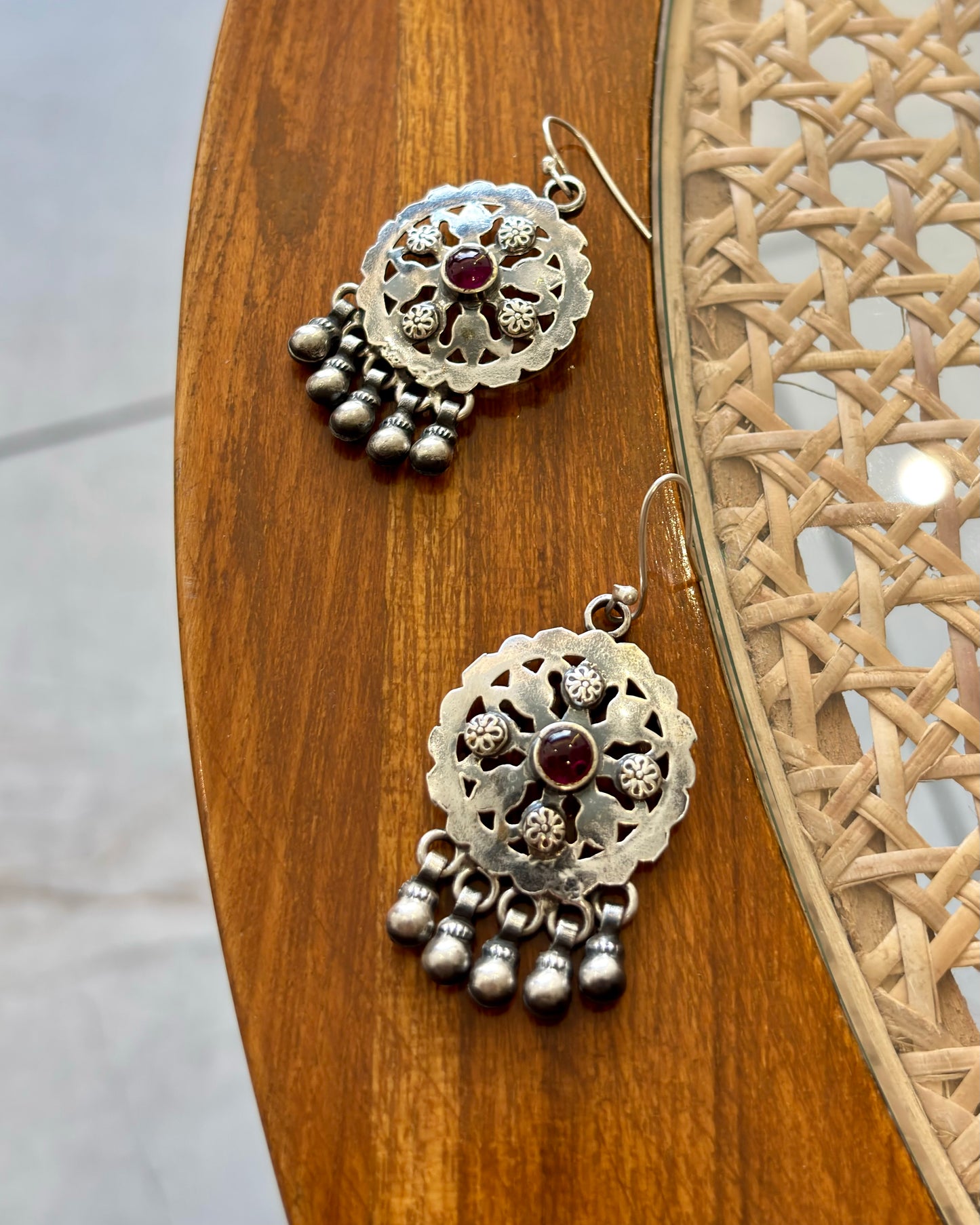 Rudrani Silver Earrings