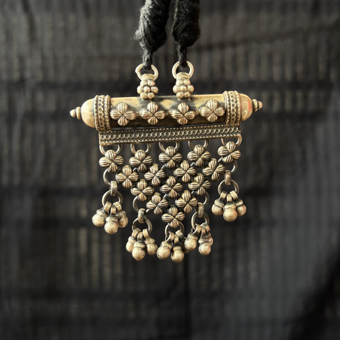 Ragini Woven Tabeez Silver Pendant