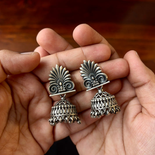 Tribal Aranya Song Silver Jhumkas