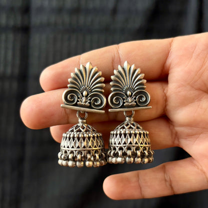 Tribal Aranya Song Silver Jhumkas