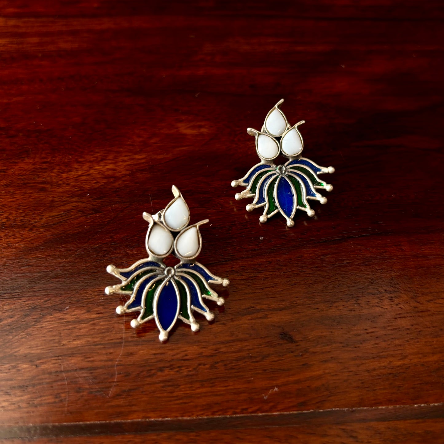 Lotus Whisper Enamel Studs