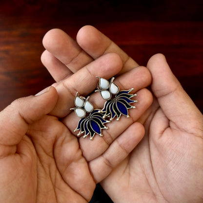 Lotus Whisper Enamel Studs